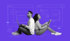 Students learning digital skills online in Africa”